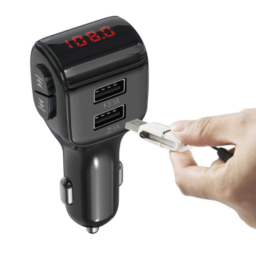 Hot Sale Wireless Car MP3 Player with Bluetooth HandFree Kit, FM Transmitter & Dual USB Charger
