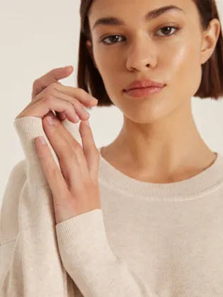 Breathable Long V-Neck Knitted Dress Autumn Sweaters