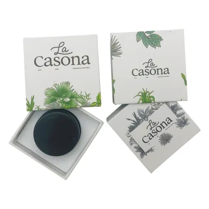 Hemp Glass Jar Paper Boxes with EVA Insert