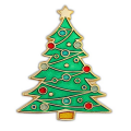 Broche de árbol de navidad