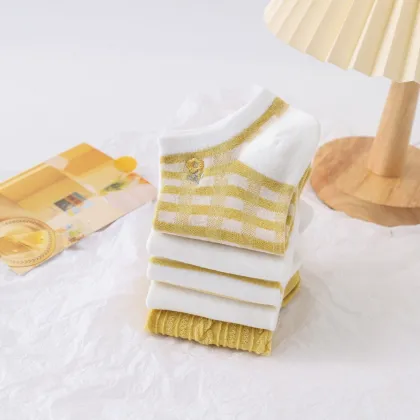 Stylish Bee Embroidered Socks