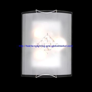 Glass Ceiling Light  with crystal