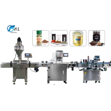 Production Line Machines: Cocoa Powder, Detergent Washing Powder, and Coffee Bottling Powder Filling Solutions