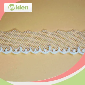 Heavy Swiss Voile Lace with Rhinestone in Switzerlar