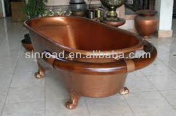 newet style copper bathtub