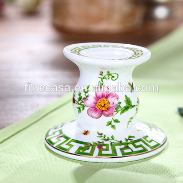In April Fine New Bone China Elegant Small Porcelain Candle Holder Made in China