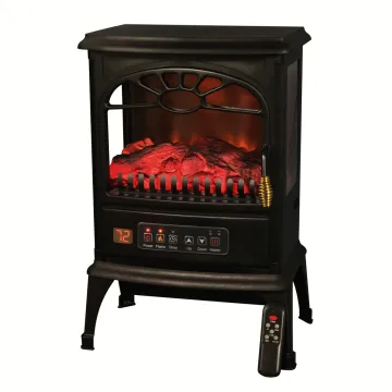 Timed Adjustable Temperature and Flame Brightness 01R Electric Fireplace - New Model