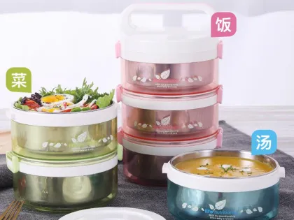 304 Stainless Steel Insulated Lunch Box Heating Lunch