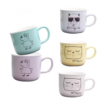 Custom Logo Porcelain 200ml Cappuccino Cups for Promotion