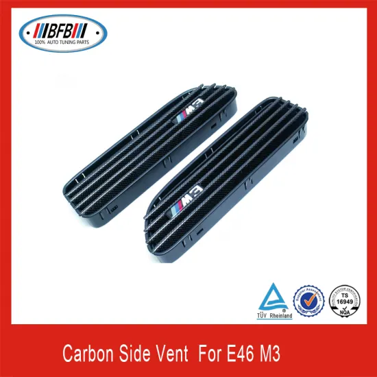 Carbon fiber side grille auto side vents for E46 M3