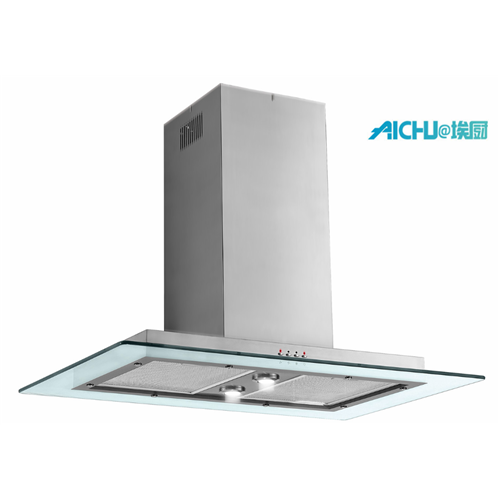 90cm Flat Glass Island Hood