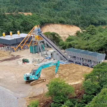 HZS120-180 Foundation Free Concrete Batching Plant