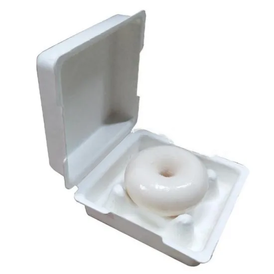 Compostable pulp biodegradable packaging clamshell box