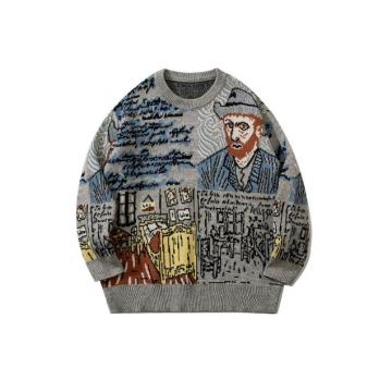 Pull jacquard pour hommes sur mesure