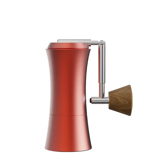 DHPO New Product: Advanced Space Aluminum Body Walnut Folding Handle Coffee Bean Grinder