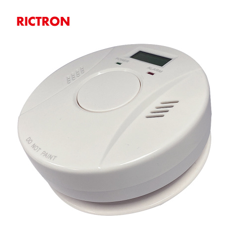 CO Sensor Alert 2 in 1 Combined Detector Digital Display Smoke and Carbon Monoxide Detector
