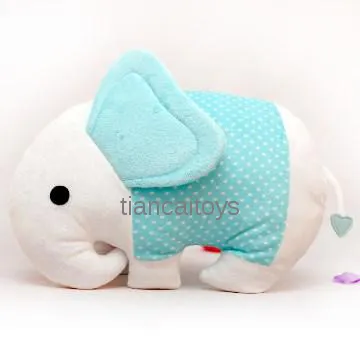 blue ear stuffed animal elephant