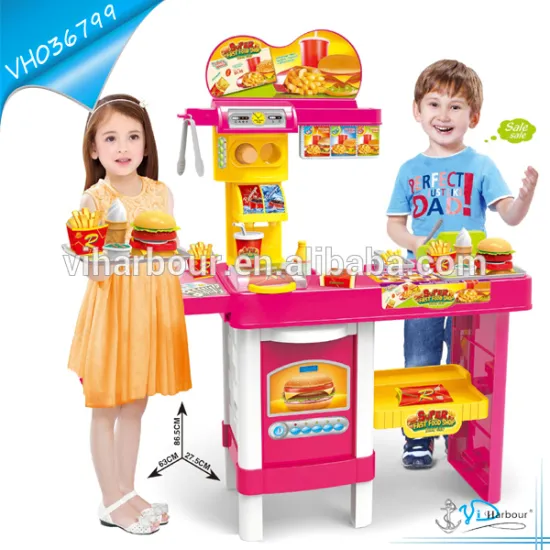 Super Fast Food Shop Playing Set Toys