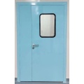 Medical aluminum unequal double clean door