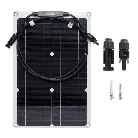 Semi-Flexible Solar Panel Charger Kit: Ideal for Car, RV, Boat, Outdoor Camping & Travel - 20W at 18V Output