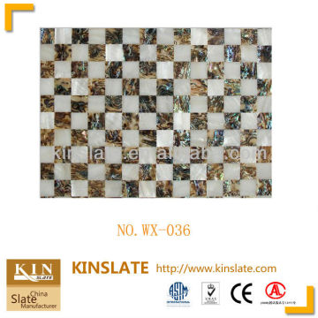 natural modern sea shell mosaic tile on TV
