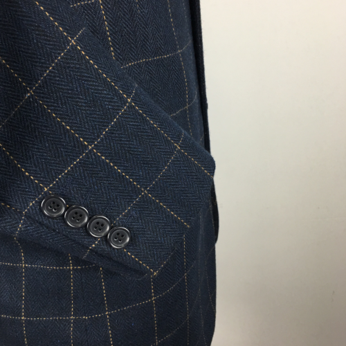 new stylish custom men's plus size Plaid suit
