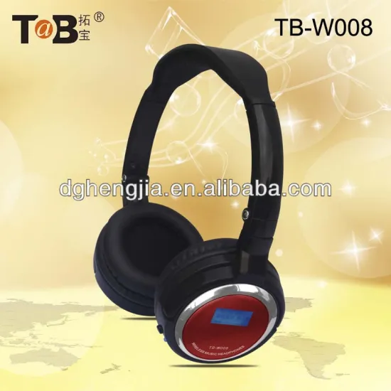 wireless headphone with TF card and FM radio