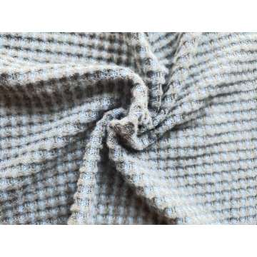Poly Rayon Span Brushed Waffle