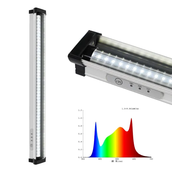 48W/36W/24W LED Grow Light with Timer for Indoor Kitchen Plant Growing