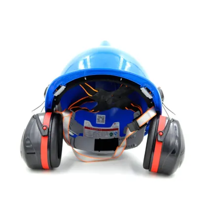 China Factory Offers Affordable Noise Cancelling Safety Helmets with Ear Muffs
