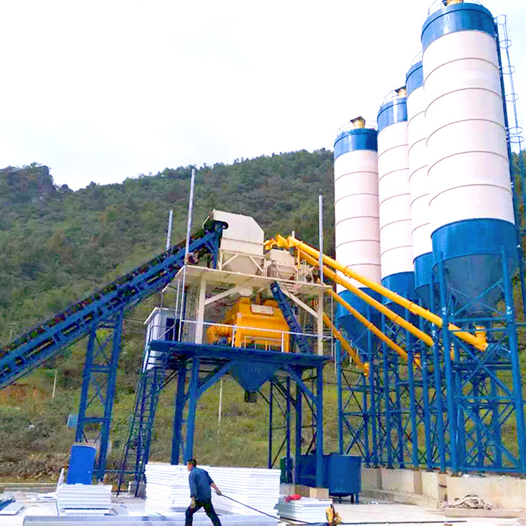 Long service low cost 60m3 concrete batching plant