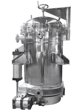Automatic plate type hermetic filter