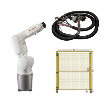 6-osiowy KUKA KR 6 R700-2 Industrial Robot ramię z pakietem robotów CNGBS i ogrodzeniem bezpieczeństwa dla rozwiązań robotycznych