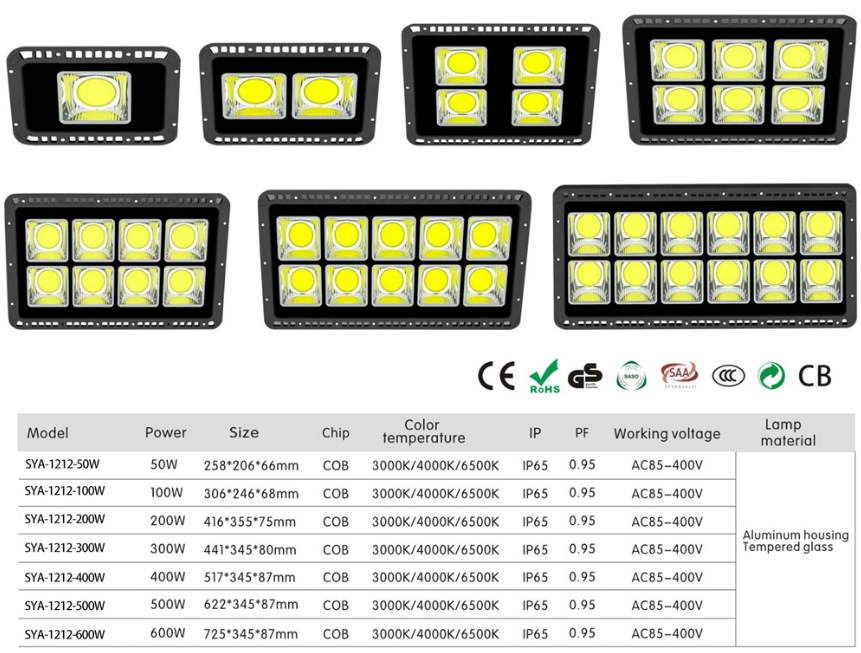 Cost-effective LED outdoor floodlight