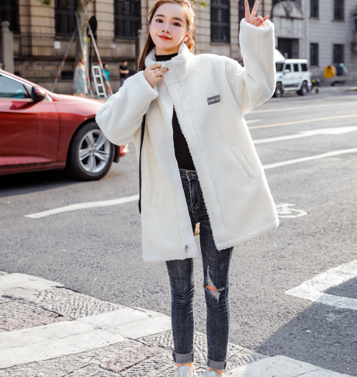 Zipup Fuzzy Winterjacke mit Taschen