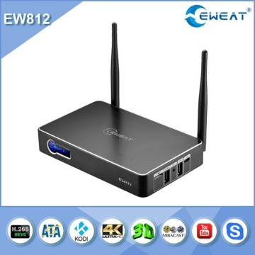 2015 Hot Selling ew812 Android TV Box Dual WiFi Band Kodi Fully Loaded 2GB RAM EW812 Amlogic S812 Quad Core Android 4.4 Smart TV