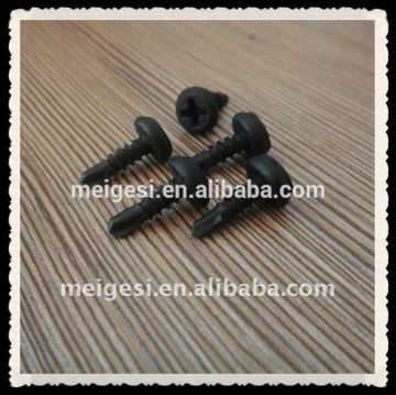 phillips countersunk head serration self-drilling screw black China manufacturer factory supply good price high quality cheaper