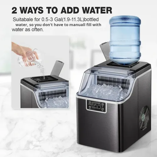 2025 New Multifunctional Desktop Ice Maker with Two-Way Water Flow