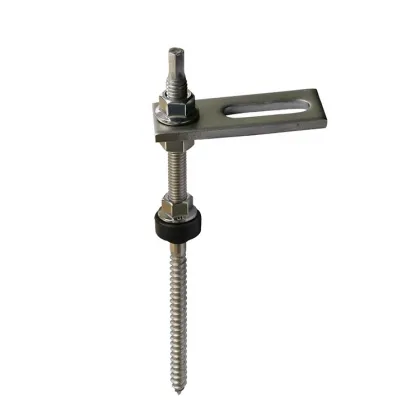 L Foot Holder Solar Hanger Bolt for Corrugated Metal Roofs