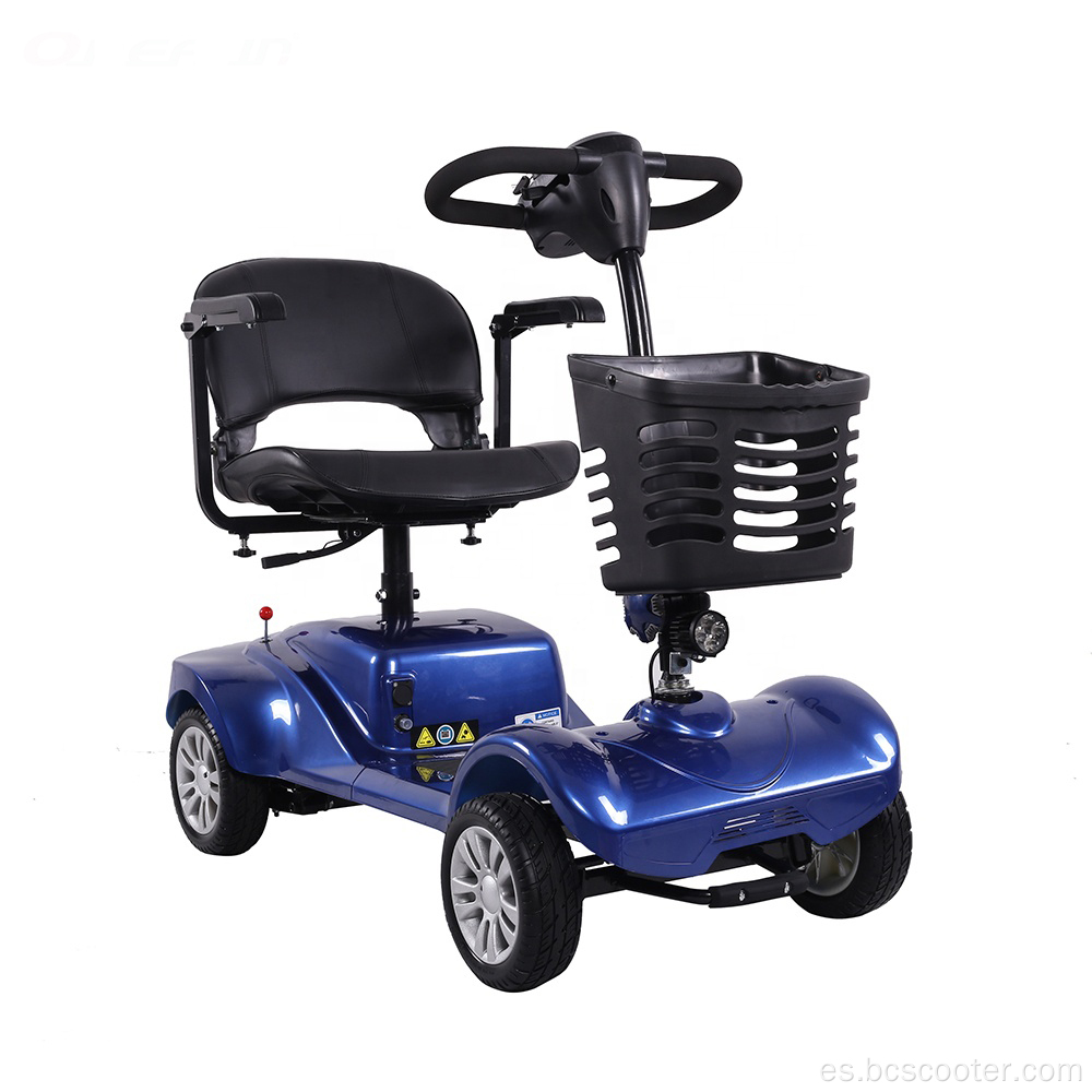Scooter de movilidad eléctrica de 4 shhee de 4 shhee plegable remoto automático