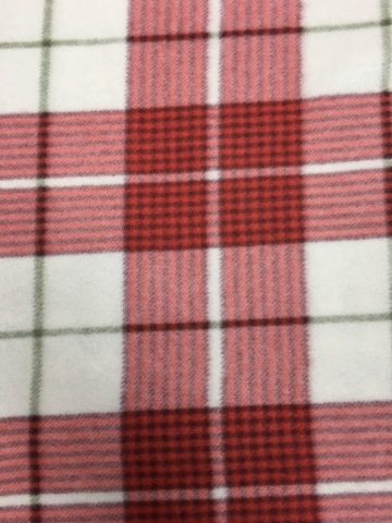 Polar Fleece Print Plaid Fabric