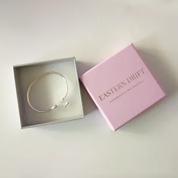 Custom logo paper bangle box at low price