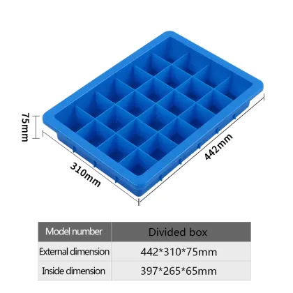 Plastic food compartment containers