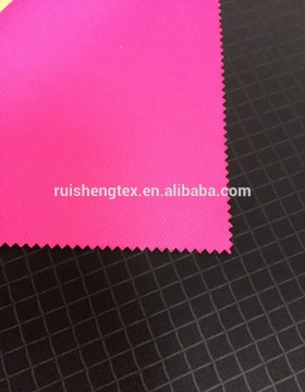 100D 4 ways stretch embossed fabric bonded tpu and bonded eye bird mesh