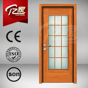 Popular interior glass door for bedroom used glass and wooden sliding door for sale