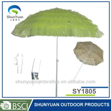 PP grass hawaii beach straw umbrella