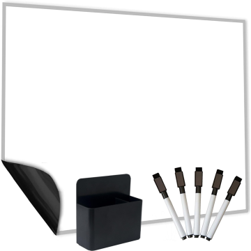Customizable Dry Erase Whiteboard Planner with Magnets for Fridge