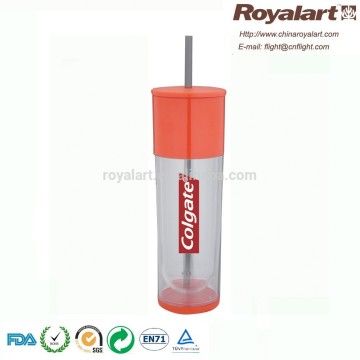 12oz Plastic straw cup