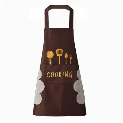 Amazon Bestsellers Hand Wipe Pockets Kitchen Waterproof Cooking Baking Women Apron