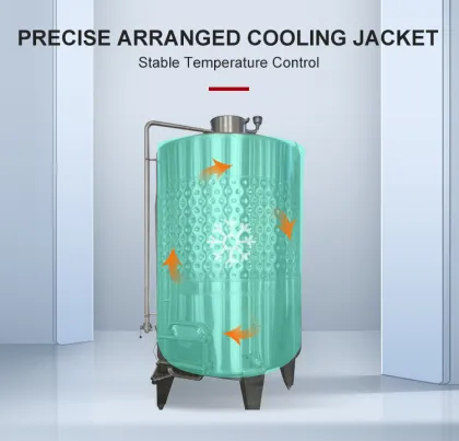 Cooling Jacket Wine Fermentation Tank for Red Winemaking
